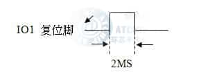 MCU Seriel Mode Ka1 Reset Pin 串行模式复位脚信号模拟图