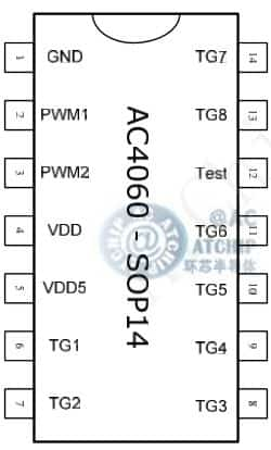 AC4100_OTP100s硬封装SOP14/DIP14图片